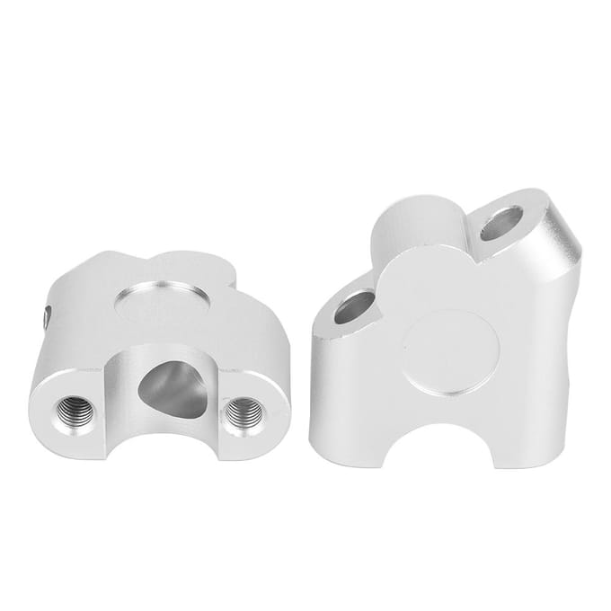 Adaptateur de montage arrière universel pour guidon de moto, 22 mm(Placage) white