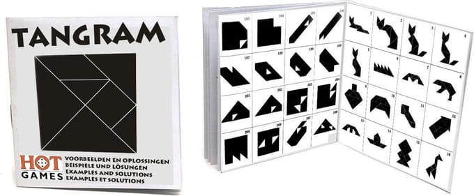HOT Games Tangram boekje - Met 208 voorbeelden en oplossingen