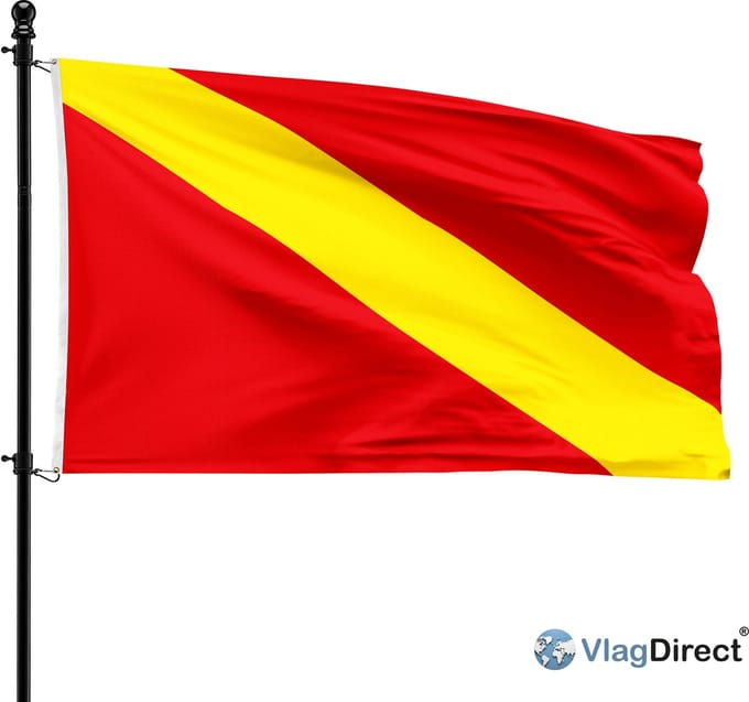 Gemeente Boussu vlag - 90 x 150 cm.