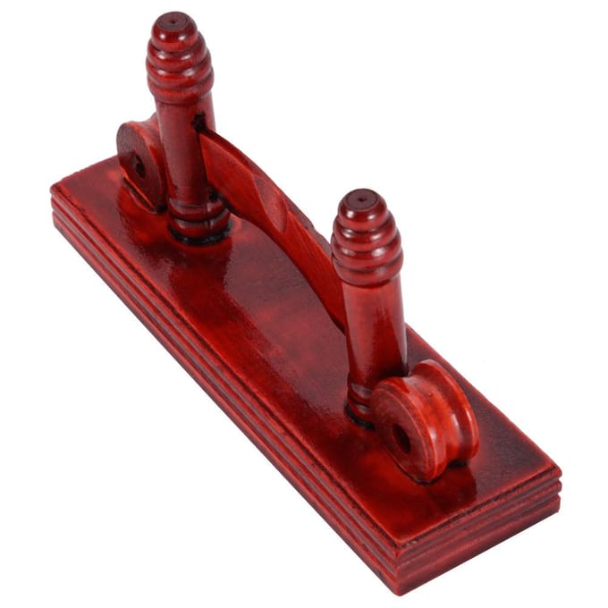 Chinese Waaier Decoratieve Standaard Handige Waaier Displayhouder Bamboe Vouwwaaier Standaard(Dofrood) brown