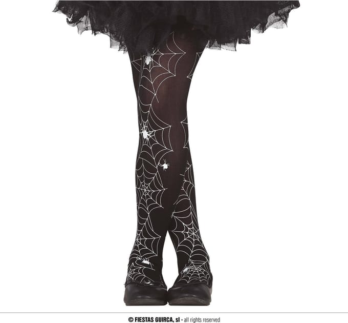 Halloween Kinder Panty Spinnenweb Maat 98-116