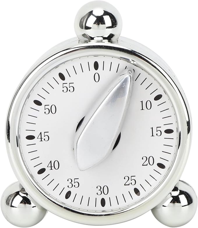 Mechanische keukentimer, draaibare afteltimer, opwindbare timer voor koken, kapperszaak en schoonheidsbehandelingen