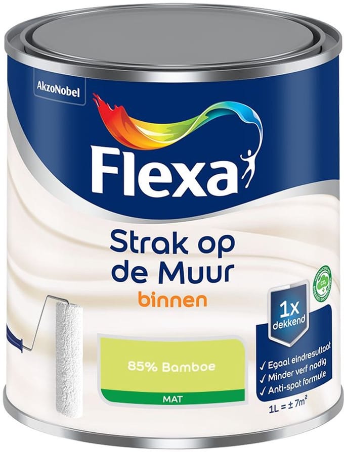 Flexa - Strak Op De Muur Binnen Mat - 85% Bamboe - Mengverf - 1 L