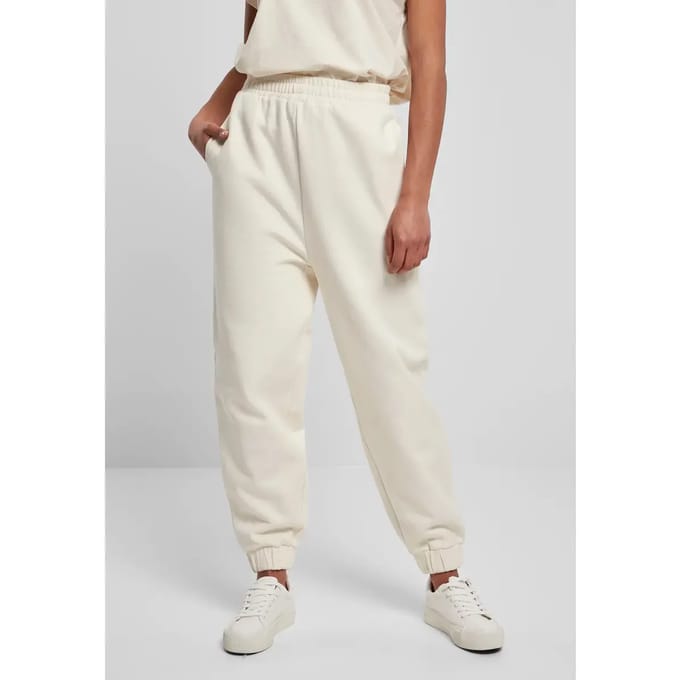 Urban Classics - Organic High Waist Ballon Dames joggingbroek - 5XL - Creme