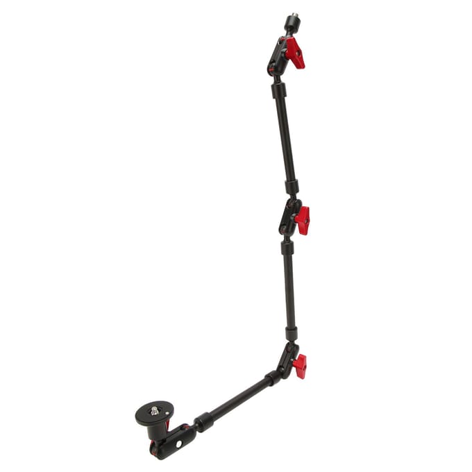 31in Verstelbare Articulerende Arm met 14in 38in Schroefdraad Articulerende Arm Camera Mount 360 Graden wit