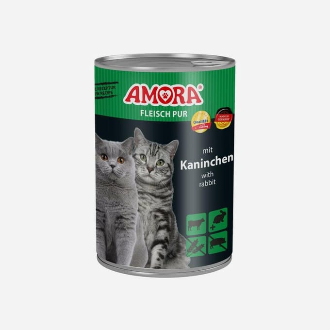 AMORA Kattenvoer 6x400g - Konijn