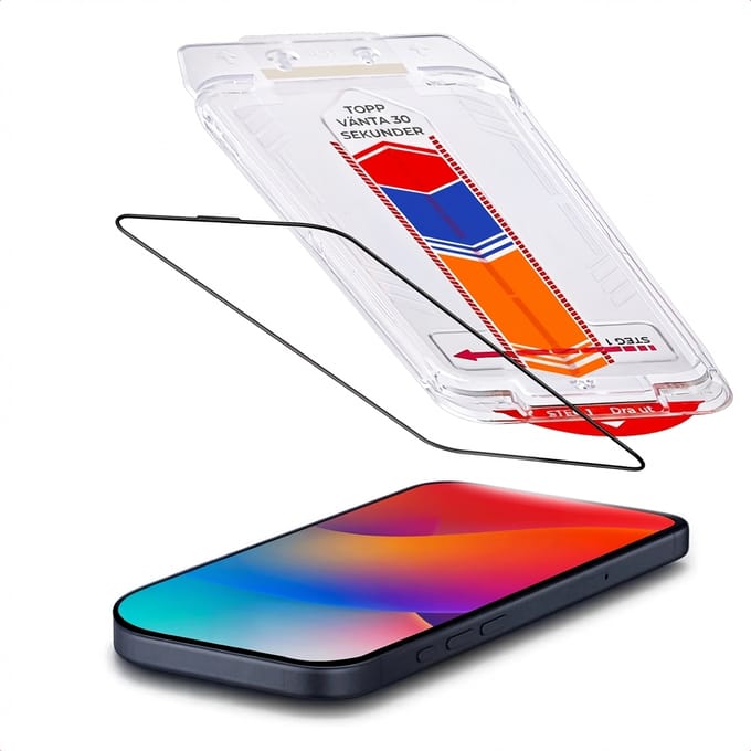 Accezz Screen Protector - Geschikt voor Apple iPhone 17 - Gehard Glas Screenprotector + Applicator - 2-pack