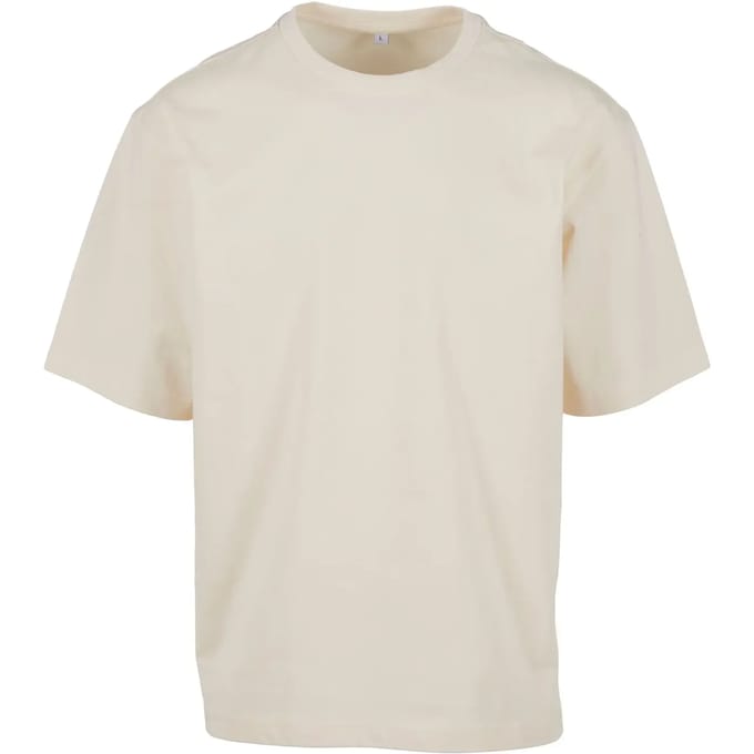 Build your Brand Loose Fit Tee BY391 - WHITE SAND - S