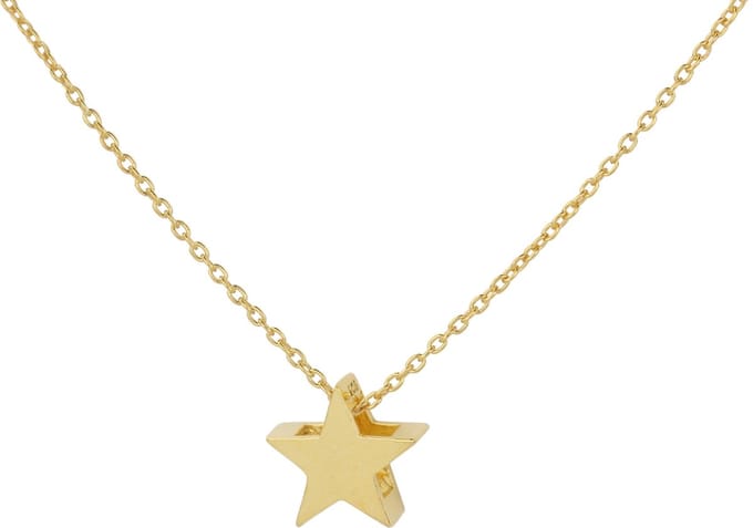 ARLIZI 1444 Ketting Ster Hanger - Dames - Verguld - 44 cm