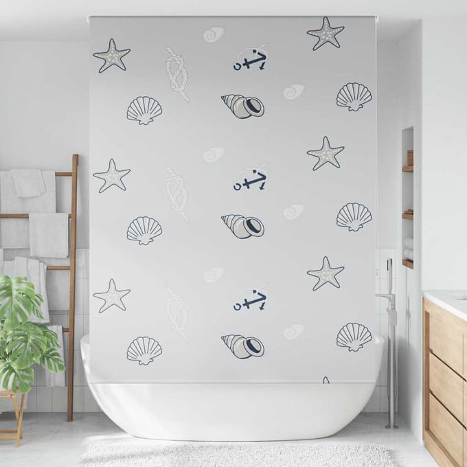vidaXL - Doucherolgordijn - 160x240 - cm - stofbreedte - 156 - cm