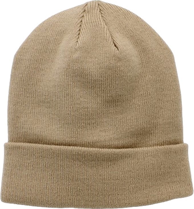Muts Beige Gemeleerd - Commandomuts - Omslag - Standaard Maat