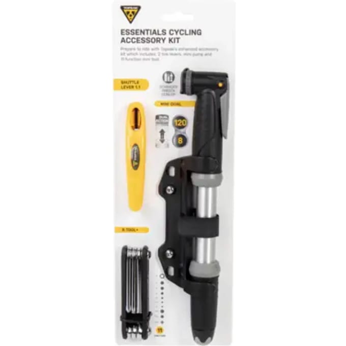 Mini handpomp Topeak Essentials Cycling Accessory Kit