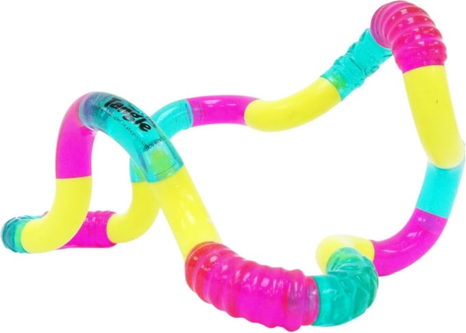 Tangle Crazy Junior - Groen - Geel - Roze - The Original Fidget Toy