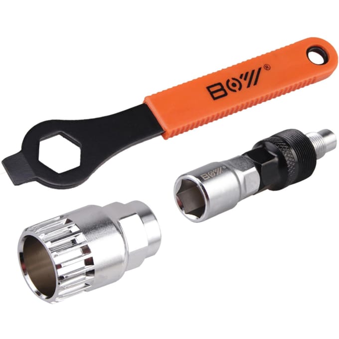Fiets Crank Extractor Puller Trapas Verwijderaar met 16mm Steeksleutel Fiets Crank Verwijdering bike tool set black