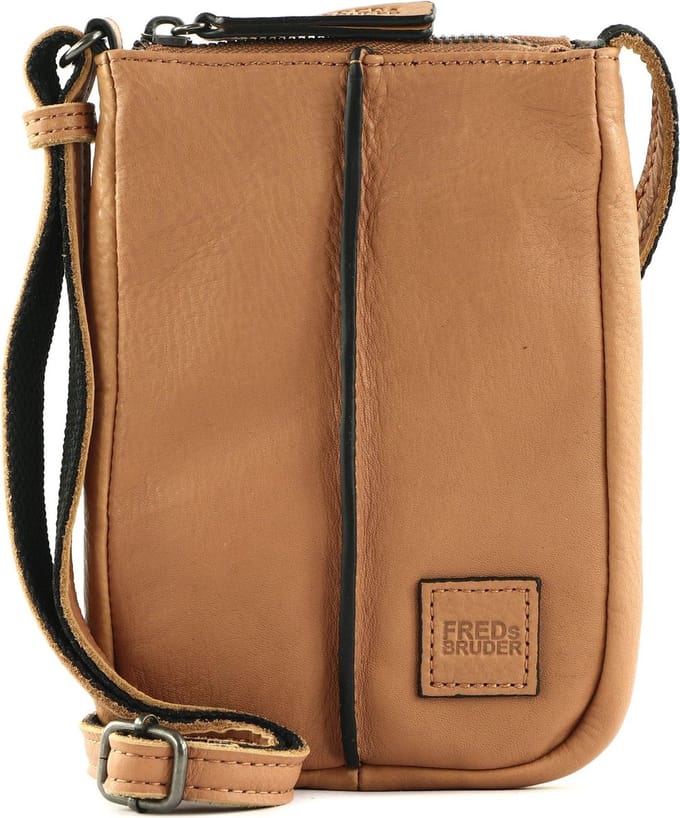 FREDsBRUDER Leren Telefoontasje Airy Cellphone Bag Hazel Bruine