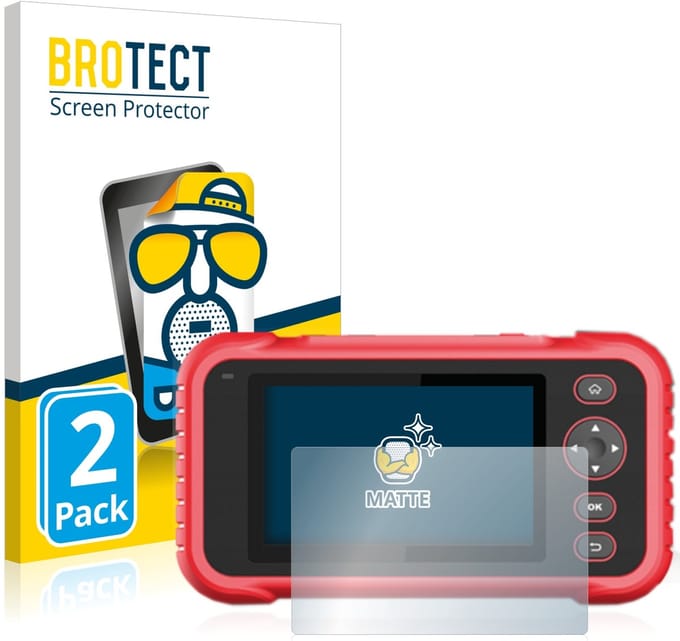 BROTECT - Screenprotector voor Launch CRP 123 / 129 EVO - Folie Beschermfolie matte 2 Stuks