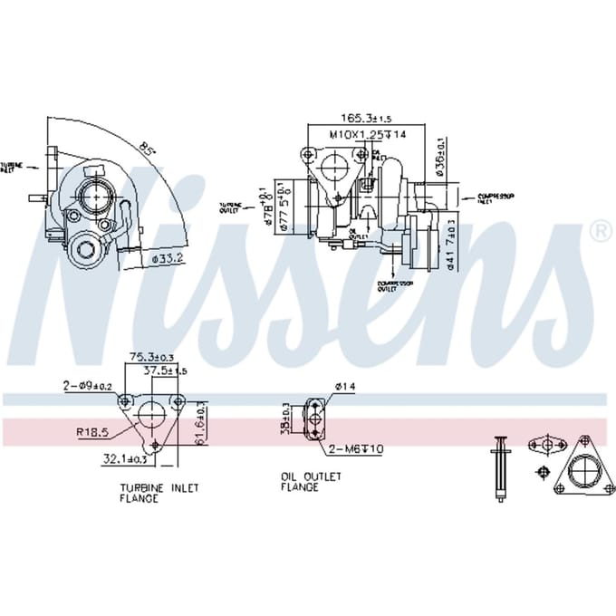 Supercharger, drukvulling NISSENS 93262