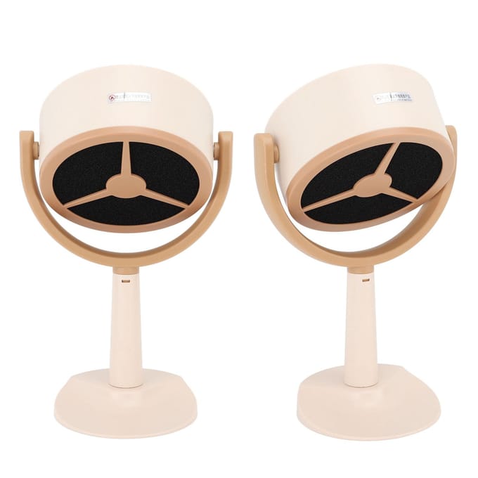 Desktop Afzuigkap Draagbaar Hoge Zuigkracht Wasbaar Hoek Verstelbaar Kook Afzuigventilator voor beige