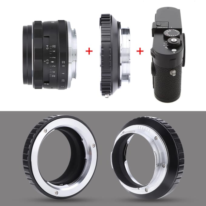 MD LM Mount Adapter voor Minolta Mount Lens voor Leica M Camera voor TECHART LM-EA7 Adapter gray