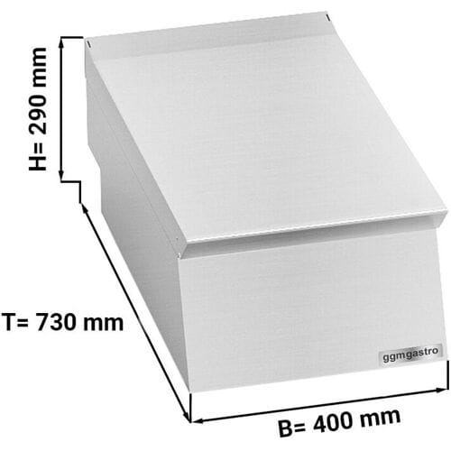 GGM Gastro Neutralelement - 400mm Zilver