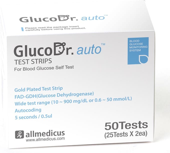 GlucoSafe/GlucoDr - Bloedglucose teststrips (2x25 stuks)