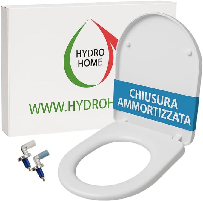Toiletbril - WC-bril - Badkamer vernieuwen - Verstelbare montage - 40-455 cm - Wit