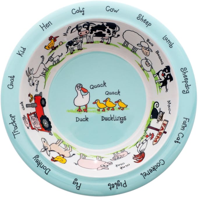 Boerderij dieren Farm kinder melamine kom / schaal - Tyrrell Katz