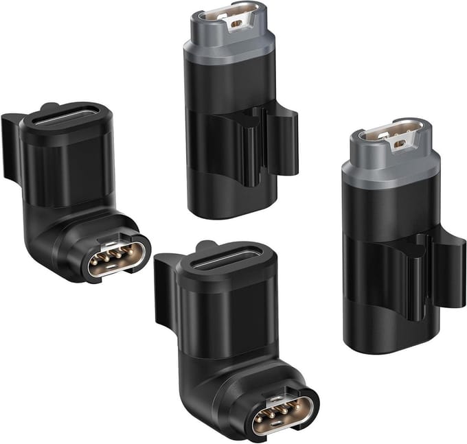 USB-C Hoek Adapter - Type-C Verloopstuk - Apparaten Laden - 90 Graden Hoek - 4 Stuks - Zwart
