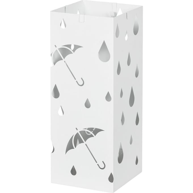 4goodz Paraplustandaard Staal - 4 Haken - Wateropvangbak - Staal - Wit