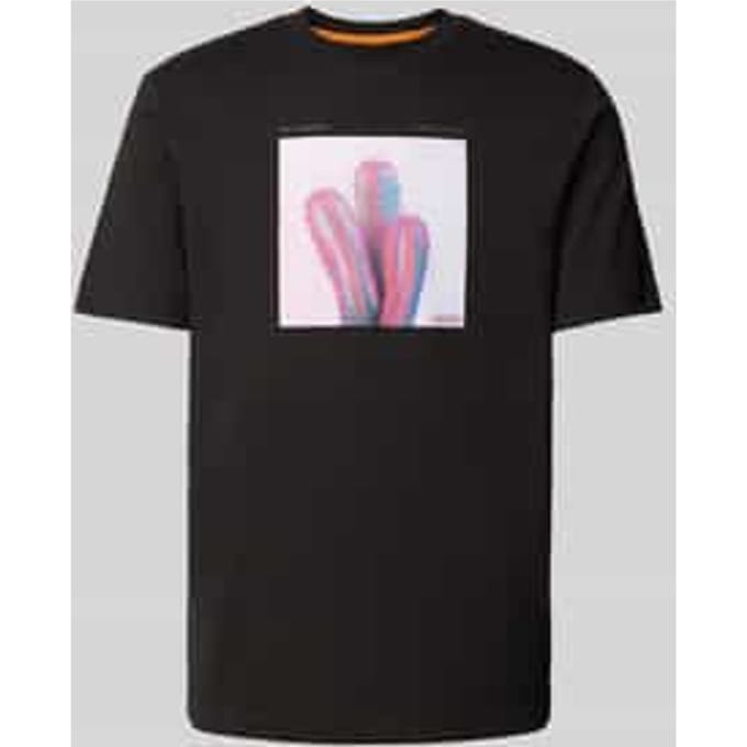 T-shirt met labelprint, model 'mextour'