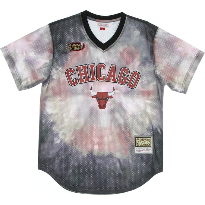 NBA tie-dye mesh-jersey hardhoutklassiekers Chibul originele teamkleuren