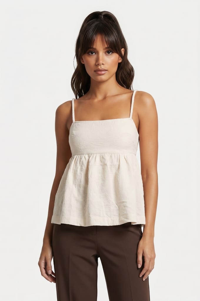 & Other Stories Rora Top Beige Größe: 42 | Tanktops Outlet | Damen | Braun
