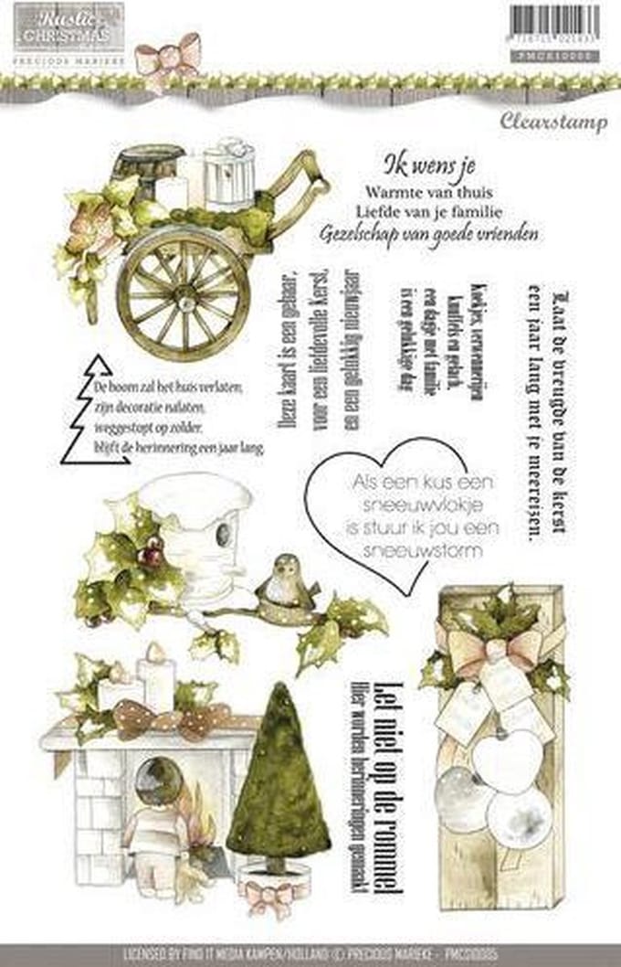 Clearstamp -  Precious Marieke - Rustic Christmas