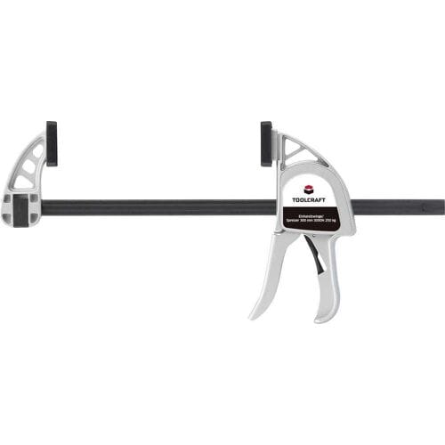 TOOLCRAFT 1595615 Klauwklem Spanbreedte (max.):500 mm Afmeting, lengte: 500 mm Afm. werkbereik:85 mm
