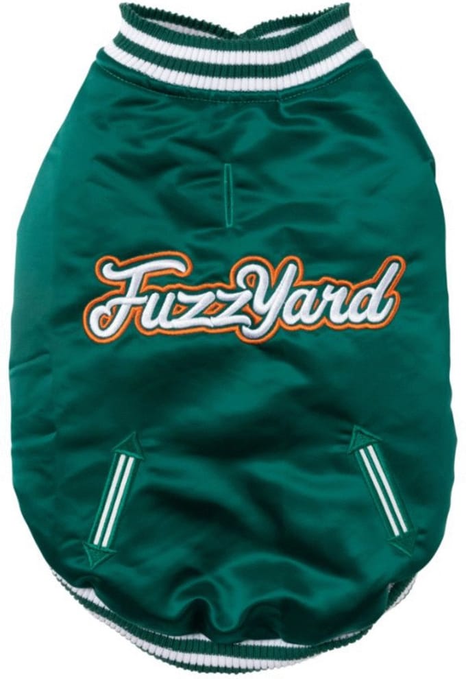 Fuzzyard Fastball Jacket Groen - Hondenkleding - Size 7 69-72 Cm