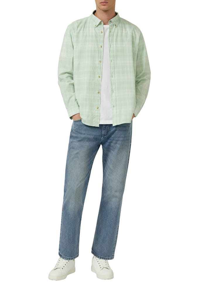 s.Oliver - male - Regular fit: geruit katoenen overhemd met button-down kraag