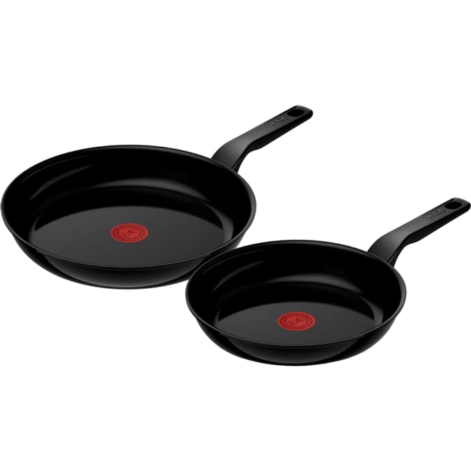 Tefal Renew Black Keramische Koekenpannenset 24 + 28 cm