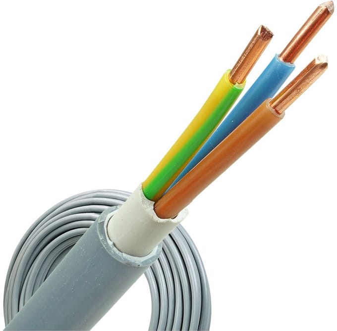 YMvK kabel 3x4 per rol 50 meter