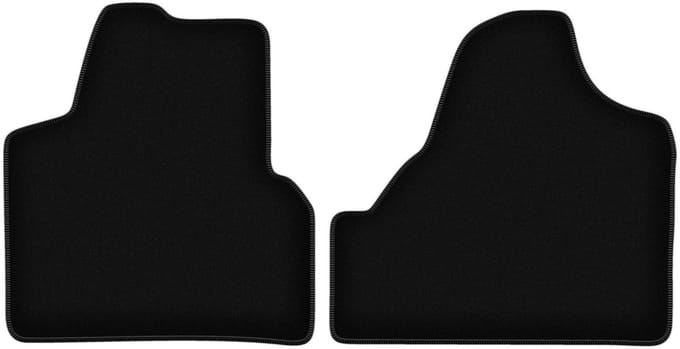 BASIC zwarte velours matten voor: Peugeot Expert II bestelbus (2007-2016)