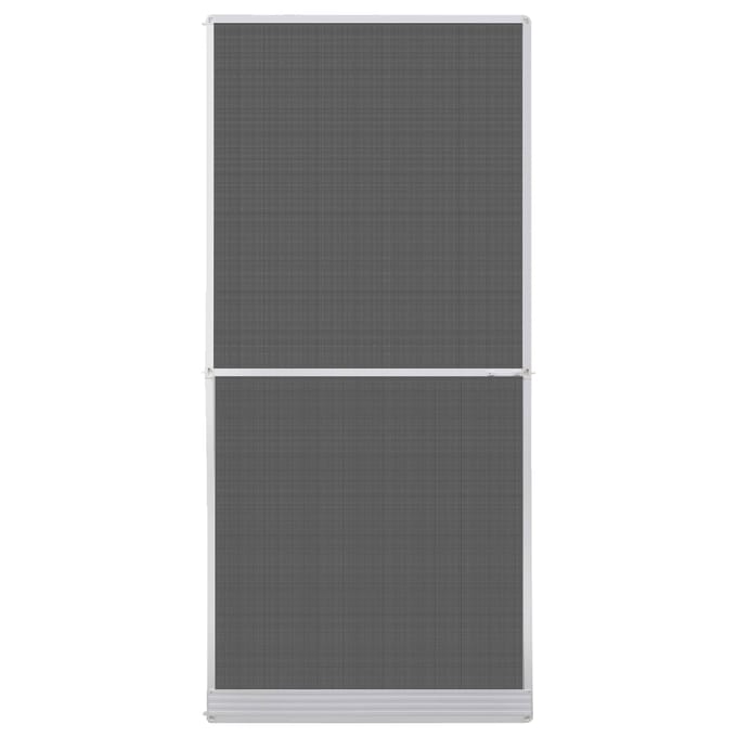 vidaXL - Scharnierend - Insectenscreen - Wit - en - Zwart - 100 - x - 215 - cm
