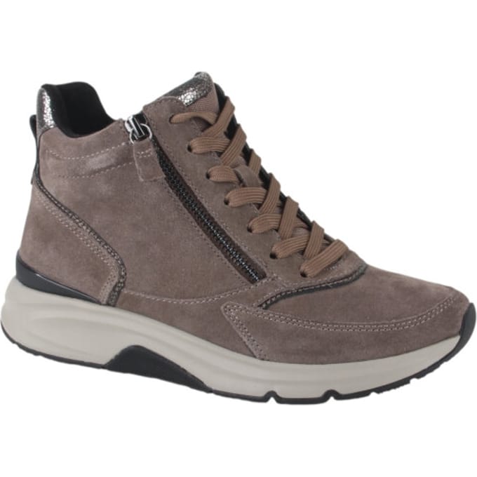 Gabor Rollingsoft Veterboots taupe Suede - Maat 6,5