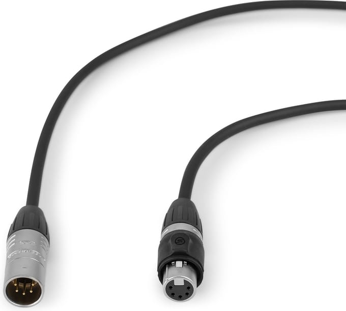 PD Connex DMX kabel IP65 waterdicht - 5-polig Male/Female - 3 meter