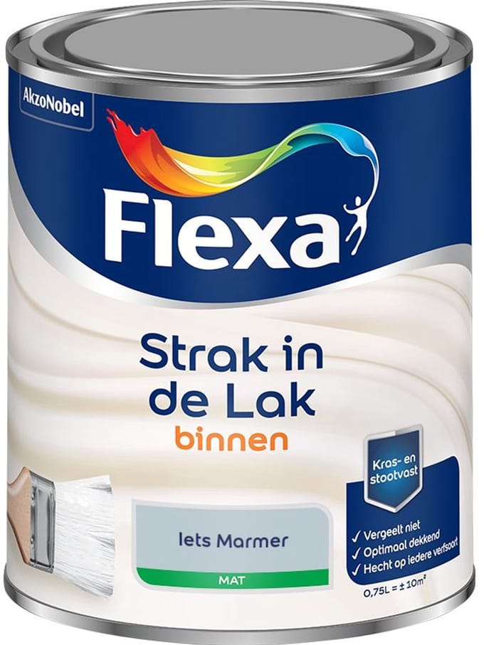 Flexa - Strak In De Lak Binnenlak Mat - Iets Marmer - Mengverf - 750 Ml