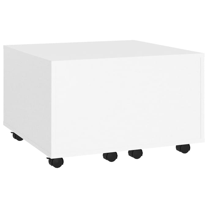 vidaXL - Salontafel - 60x60x38 - cm - bewerkt - hout - wit