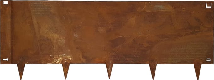 ZG-Edge Borderrand Cortenstaal 106x40 cm - 5 stuks - Kantopsluiting