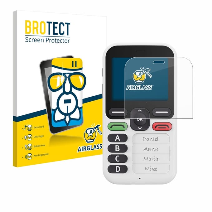 Screenprotector voor Doro Leva X10 Beschermglas transparant