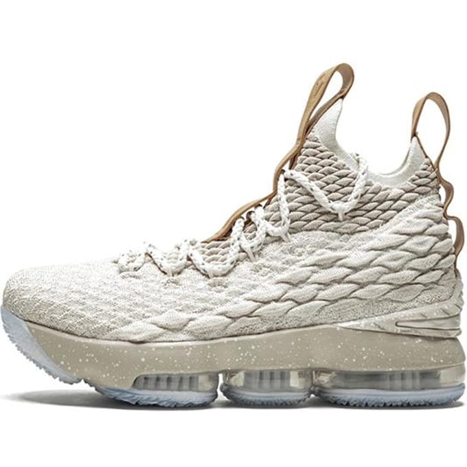 Nike LeBron 15 Ghost GS 922811-200 38.5 white