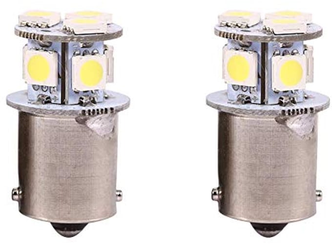Witte LED Remlichtlamp 1156 R5W - 2 Stuks - 5050 8SMD