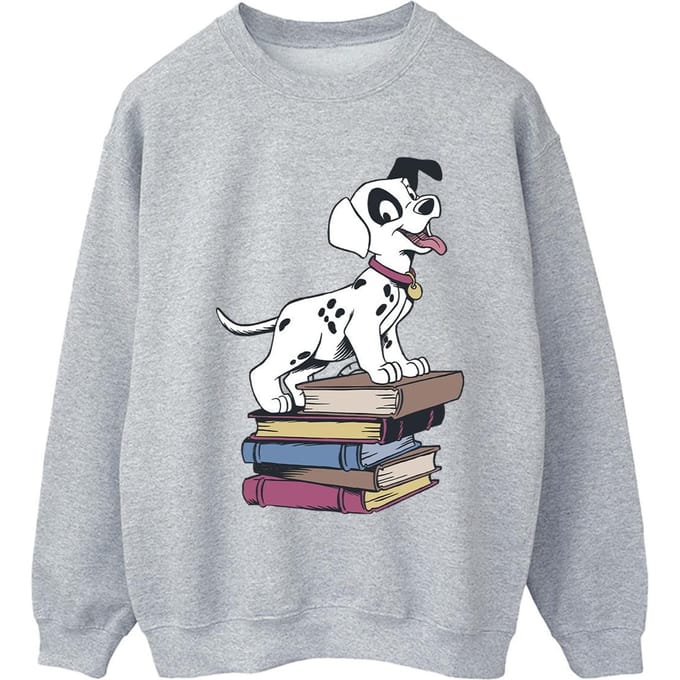 Disney Dames/Dames 101 Dalmatiërs Boeken Sweatshirt (Sportgrijs)