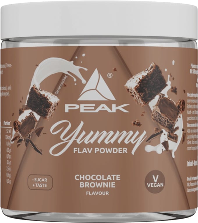 Peak Yummy Flav Powder (100g) Chocolate Brownie - Functionele voeding - Smaakstoffen/zoetstoffen
